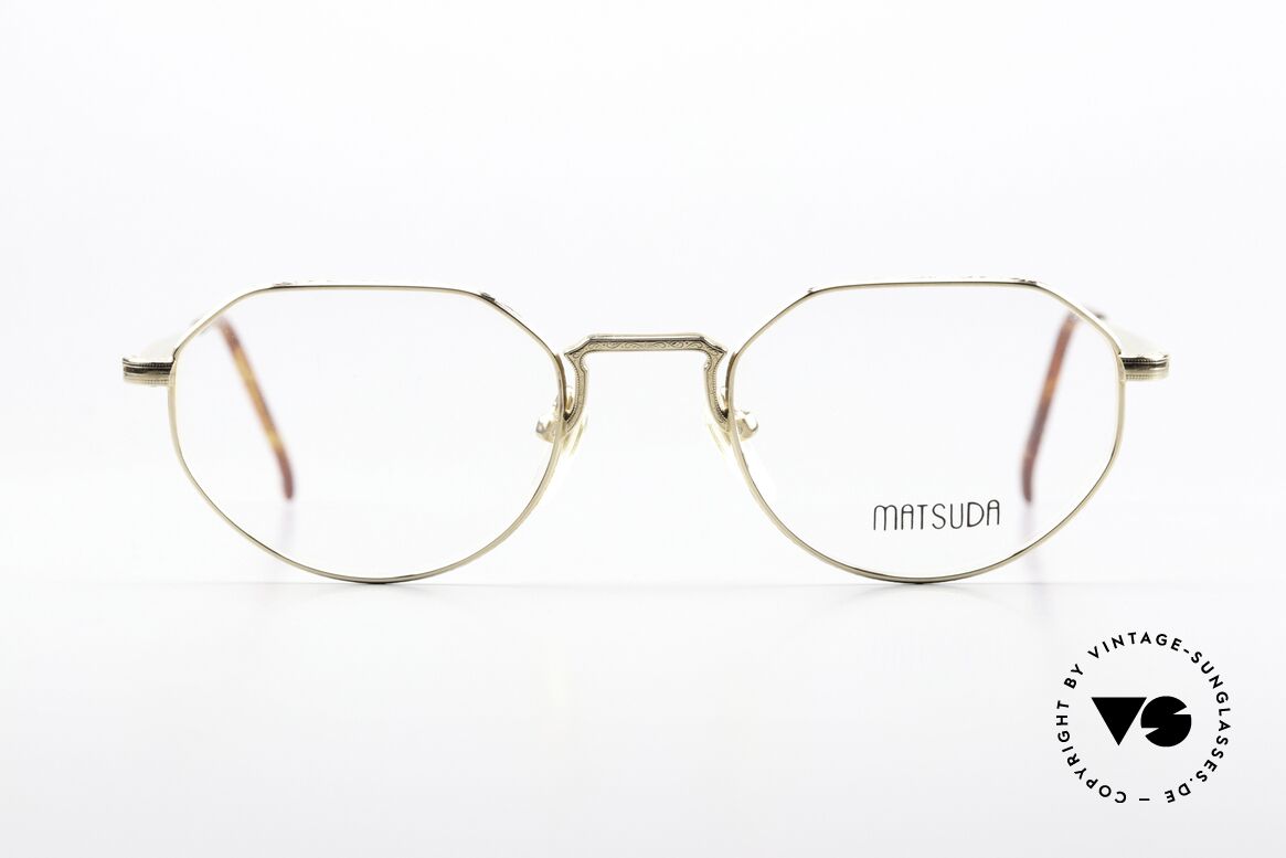 Matsuda 2867 Clip On Brille Vergoldet 90er, Größe: medium, Passend für Herren und Damen