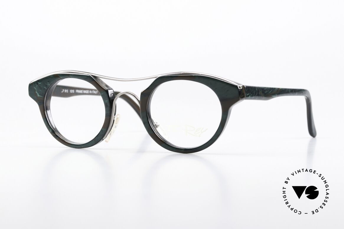 JF Rey JF913 90er Fassung Made In Italy, alte 90er Jahre J.F. Rey Brille, Mod. 913, col. 1215, Passend für Herren und Damen