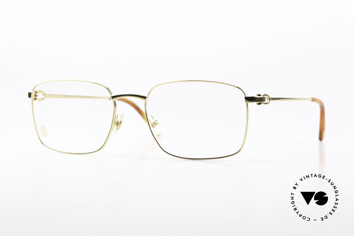 Cartier C-Decor Metal Vergoldete Luxus-Brille, klassische Cartier Herren Luxus-Brillenfassung, Passend für Herren