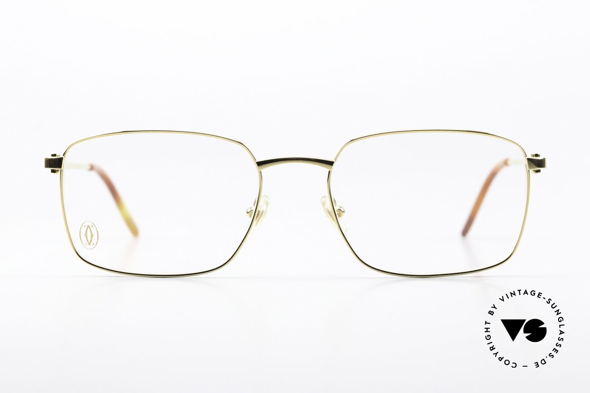 Cartier C-Decor Metal Vergoldete Luxus-Brille, Modell aus der C-Dekor Reihe in Gr. 56x18, 140, Passend für Herren