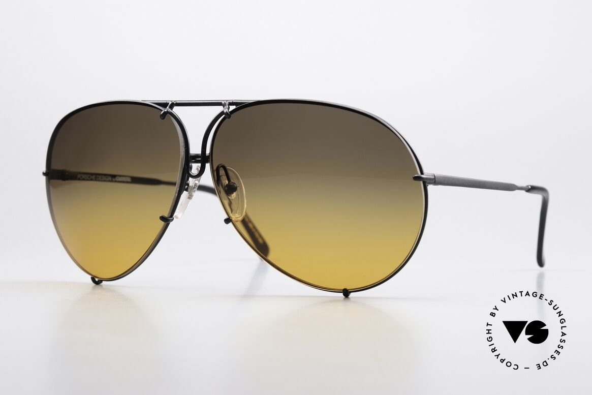 Porsche 5621 Customized Grau Orange, Porsche Design by Carrera Sonnenbrille; der Klassiker, Passend für Herren