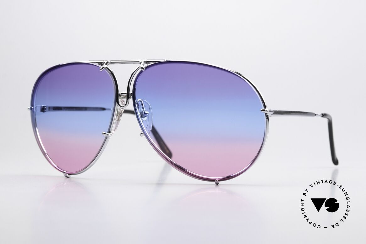 Porsche 5621 Customized Lila Blau Pink, Porsche Design by Carrera Sonnenbrille; der Klassiker, Passend für Herren