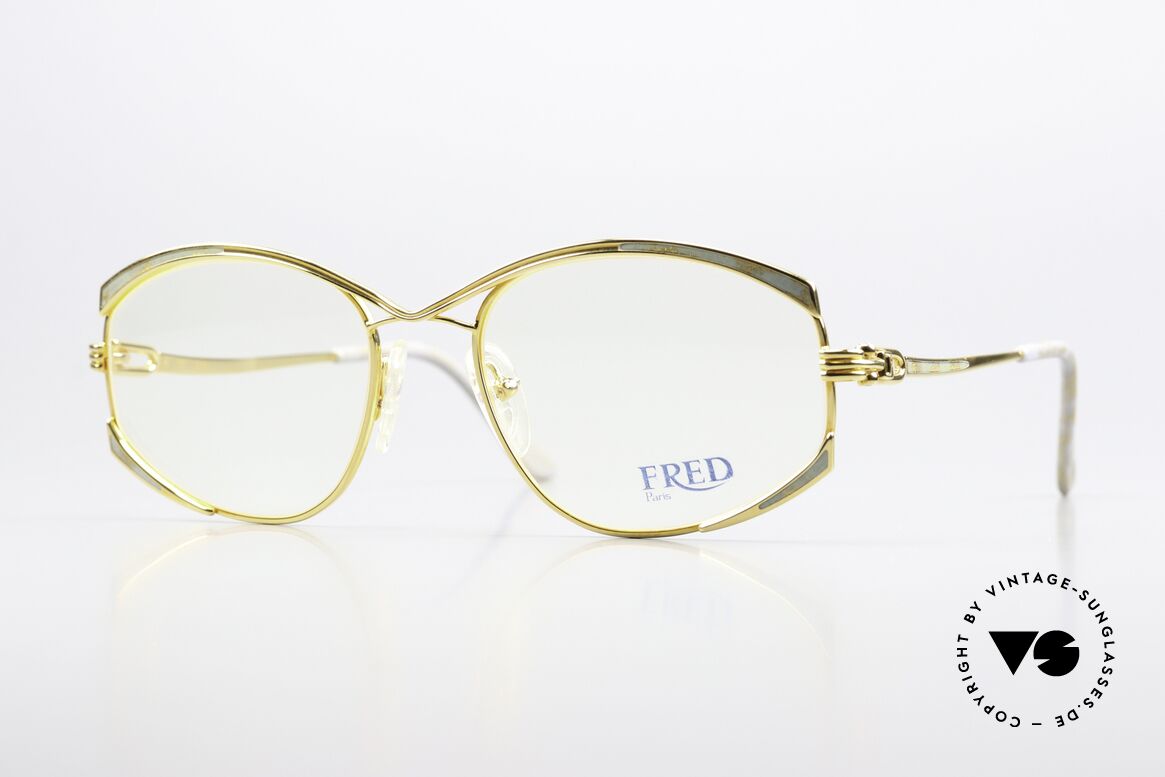 Fred Joyau Pretty Woman Collier 1990, Fred Damen Luxusbrille, Modell Joyau, 55/18, col. 04, Passend für Damen