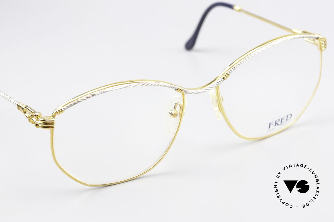 Fred Cythere - M Echte Seglerbrille Für Damen, KEIN RETRO, ein kostbares altes Original in Gr. 57/16, Passend für Damen