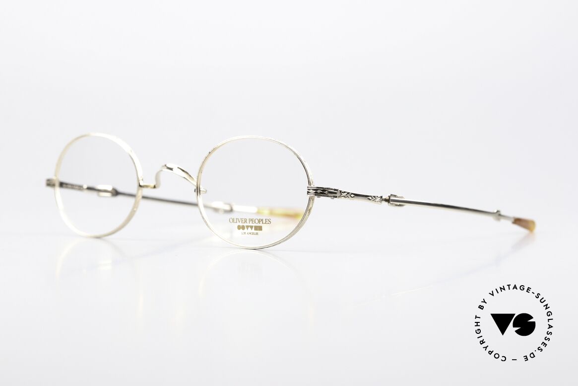 Oliver Peoples OP76G Kleine Brille Made in Japan, O.P. beschreibt sich selbst als "intellektuelle Designs", Passend für Herren und Damen