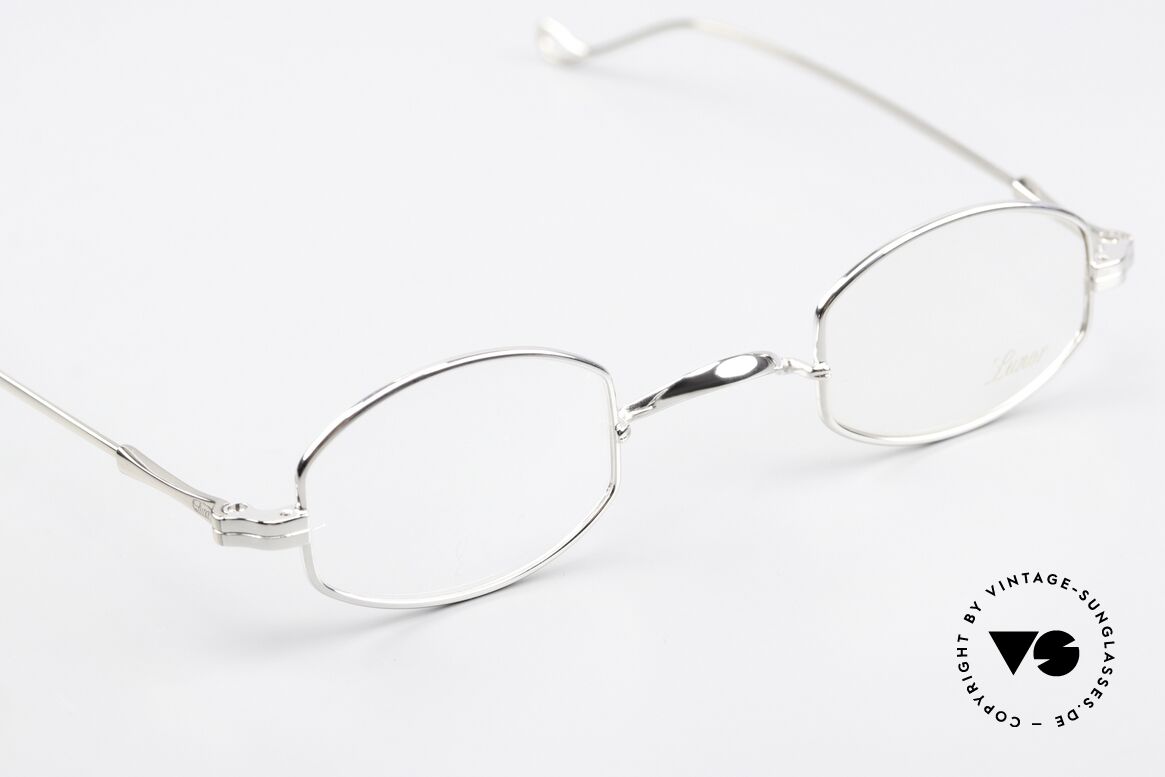 Lunor II 02 Kleine Brille Platin Plattiert, ein ca. 20 Jahre altes, ungetragenes LUNOR Original!, Passend für Herren und Damen