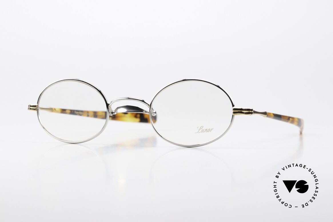 Lunor Swing A 33 Oval Customized Platin Rose Gold, alte VINTAGE LUNOR Brille aus der Swing-"A"-Serie, Passend für Herren und Damen