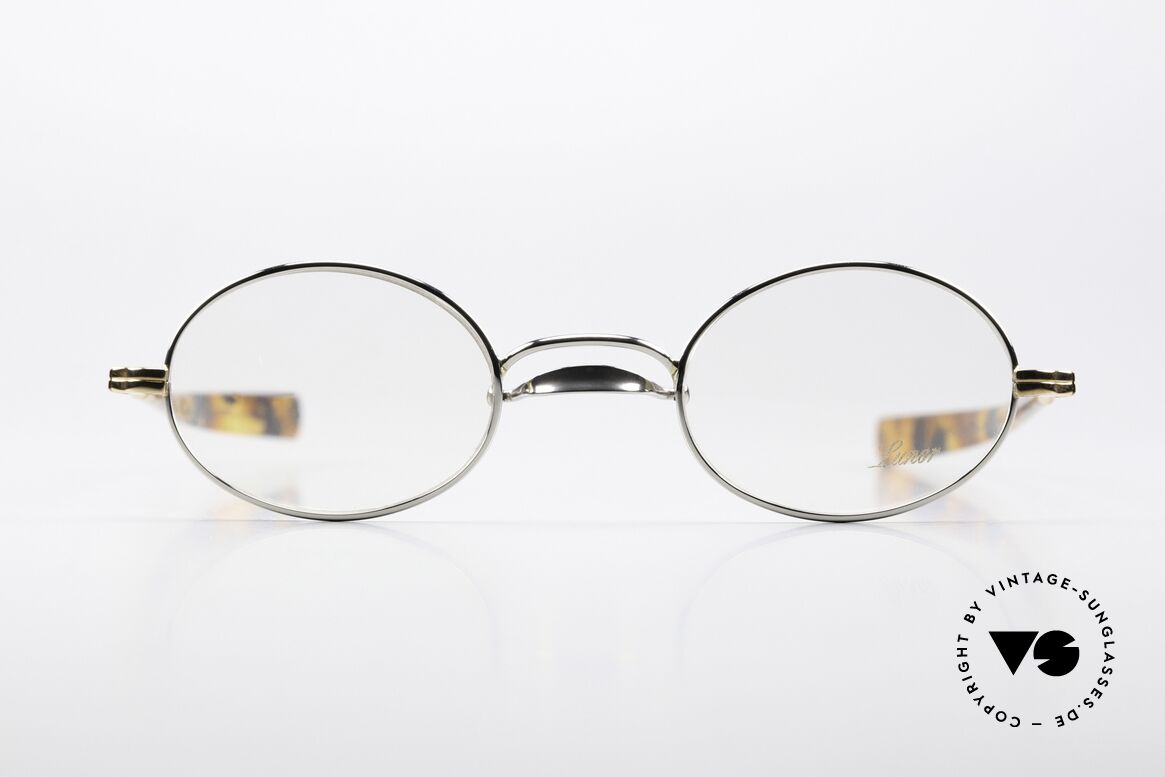 Lunor Swing A 33 Oval Customized Platin Rose Gold, Schwenksteg als Hommage an die Brillen von ca. 1900, Passend für Herren und Damen