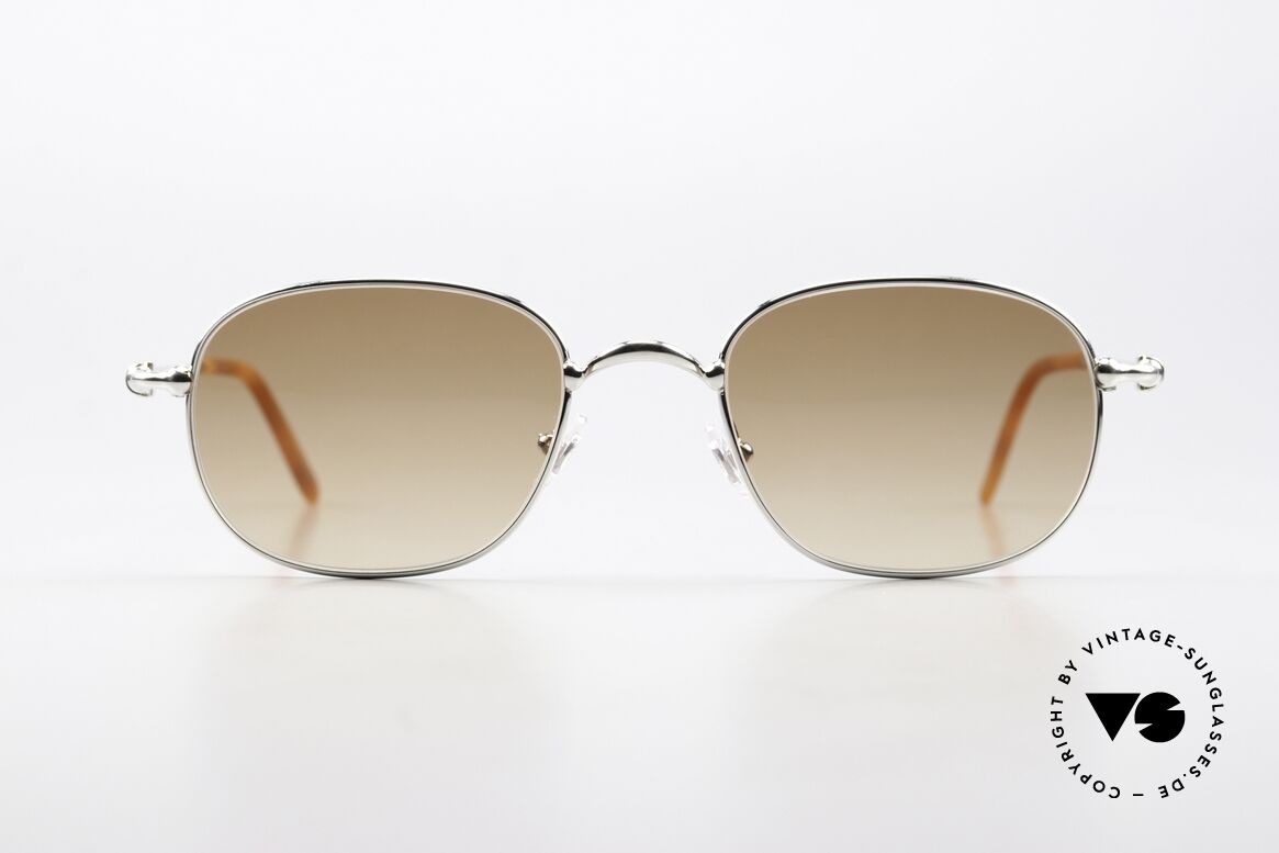 Cartier Vega 90er Luxus Platin Sonnenbrille, Herren-Modell aus der Cartier 'CERCLE FIN' Serie, Passend für Herren