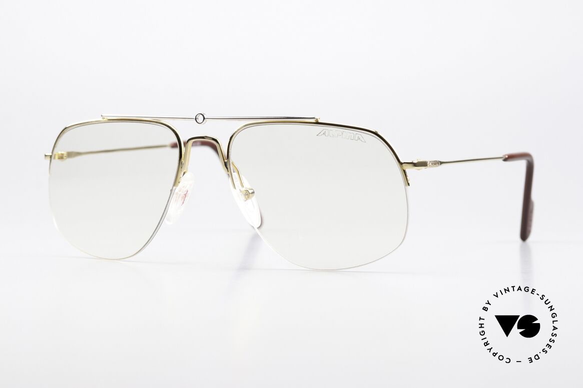 Alpina PCF 98 Nylor Aviator Brille 90er, Alpina Brille aus der legendären ProCar-Series, Passend für Herren