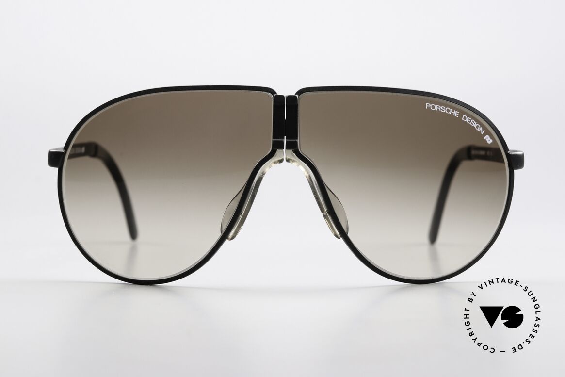 Porsche 5622 Scarface Sonnenbrille 1983, praktische Porsche Carrera Faltbrille der 1980er Jahre, Passend für Herren