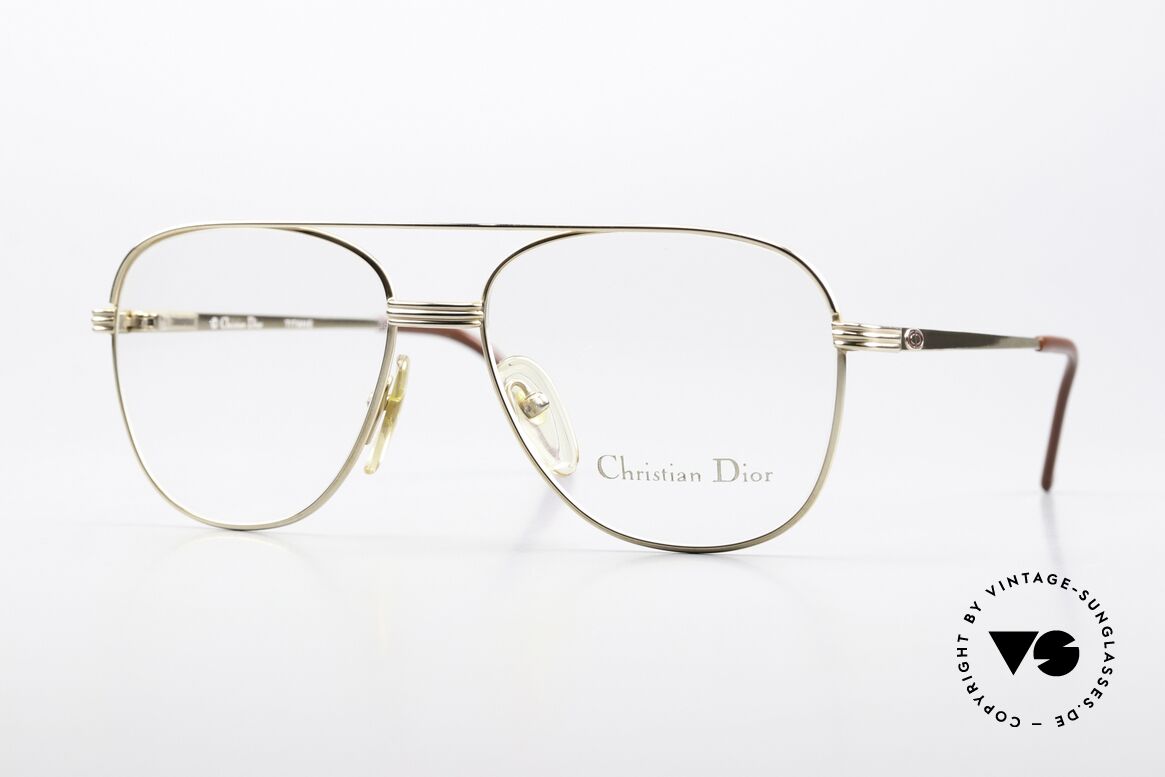 Christian Dior 2749 Stilvolle Aviatorbrille 90er, Christian Dior Aviator Herren-Brille von 1990, Passend für Herren