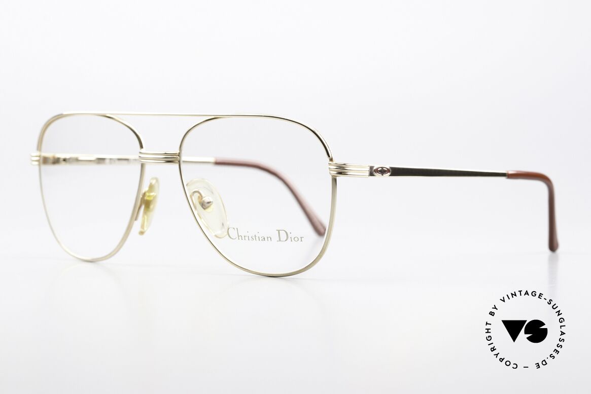 Christian Dior 2749 Stilvolle Aviatorbrille 90er, fühlbare 90er Spitzen-Qualität; made in Austria, Passend für Herren