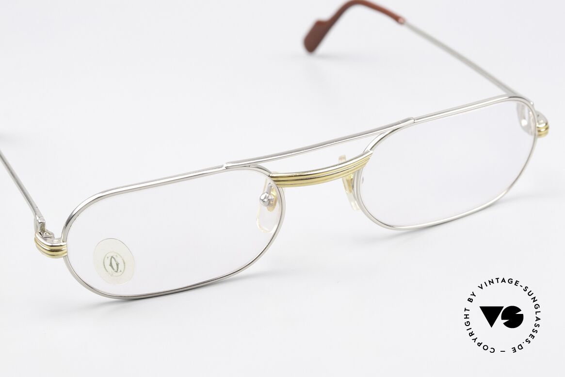 Cartier MUST LC - M Luxus Platin Brillenfassung, ungetragen mit OVP (in diesem Zustand sehr selten), Passend für Herren