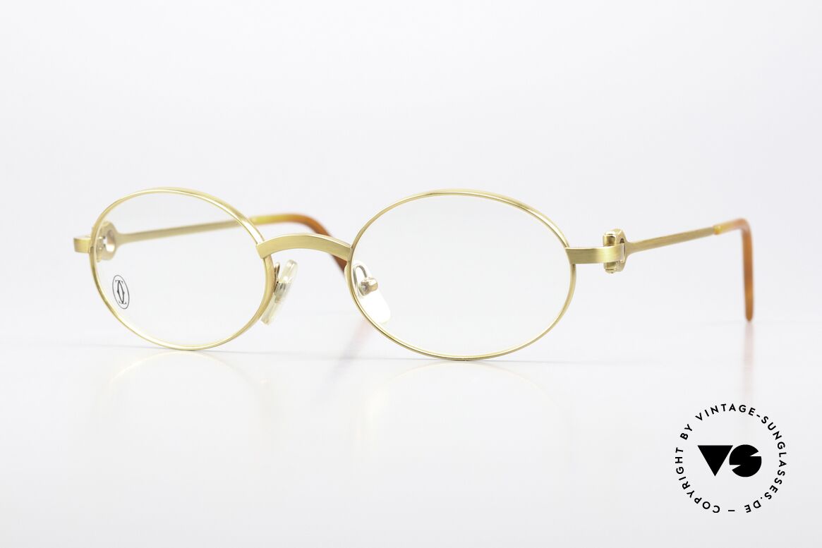 Cartier Spider - M Vintage Brille 90er Oval, ovale Cartier Luxus vintage Brillenfassung von 1999, Passend für Herren und Damen