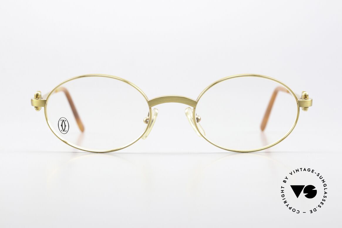 Cartier Spider - M Vintage Brille 90er Oval, edles und zeitloses Design, in SMALL Gr. 50/20, 135, Passend für Herren und Damen