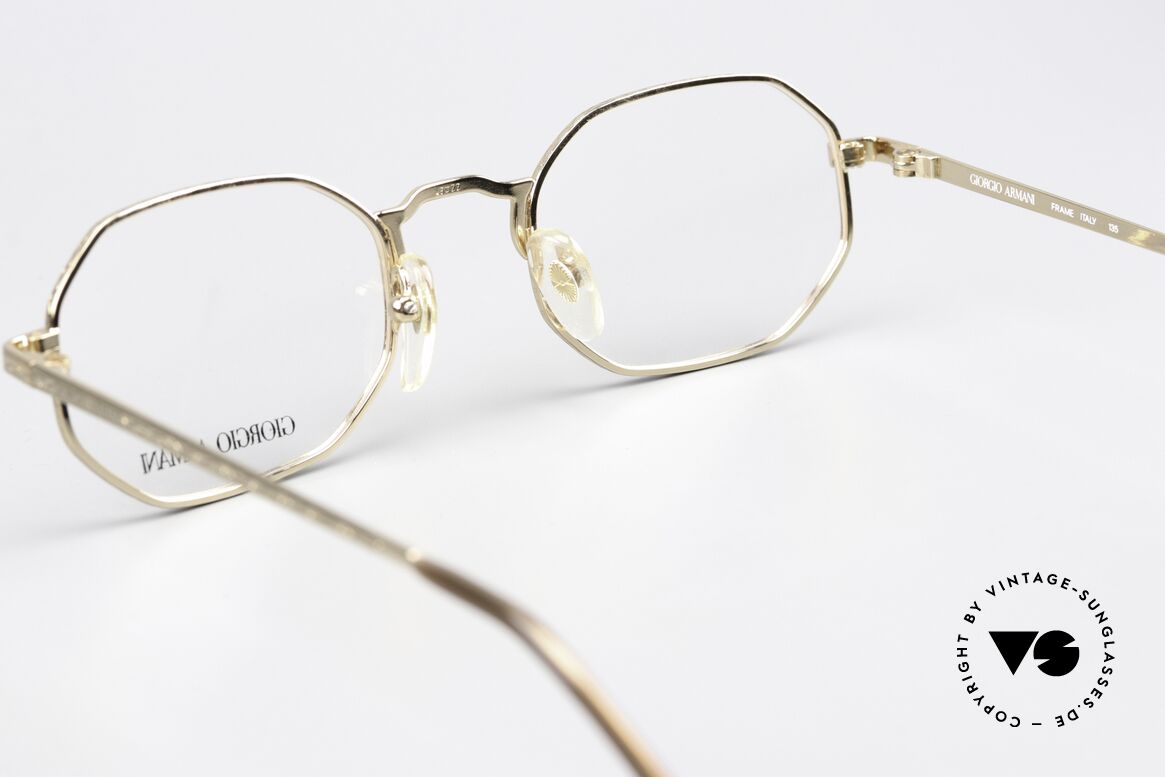 Giorgio Armani 151 Achteckige Vintage Brille 80er, Größe: medium, Passend für Herren und Damen