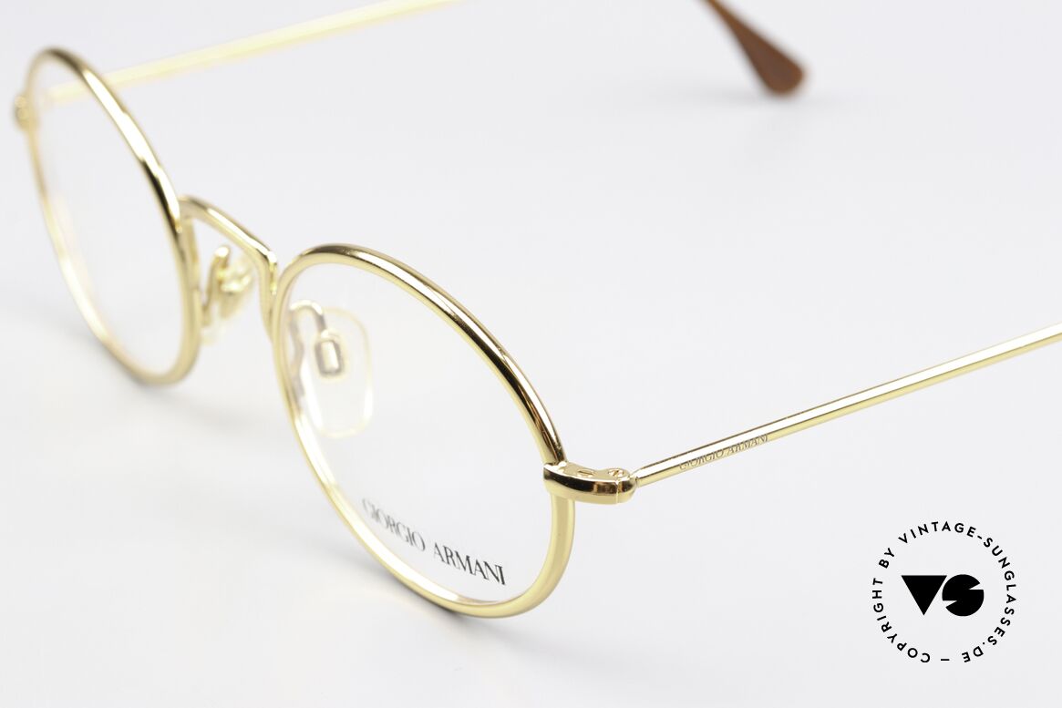 Giorgio Armani 156 Ovale Vintage Brille Von 1991, ungetragen (wie alle unsere 90er GA Brillenklassiker), Passend für Herren und Damen