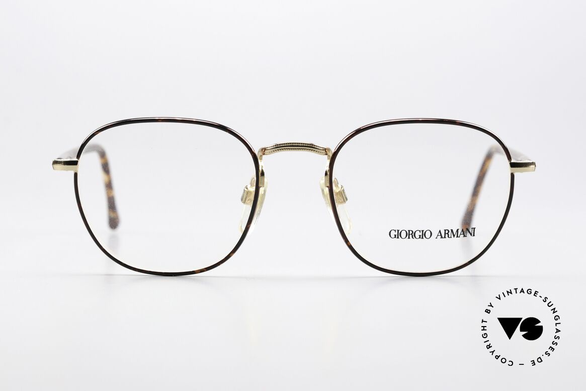 Giorgio Armani 162 Eckige Panto Brille 90er, eckige Panto-Form in dezent eleganter Kolorierung, Passend für Herren und Damen