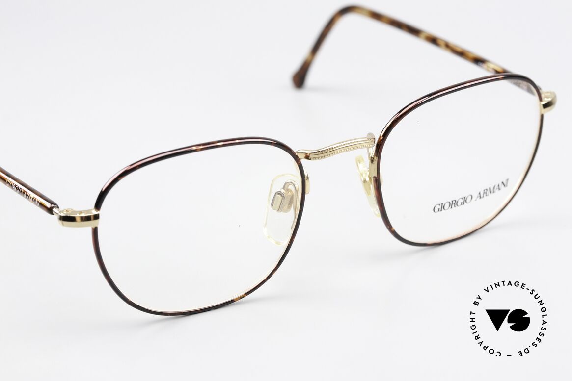 Giorgio Armani 162 Eckige Panto Brille 90er, keine aktuelle Kollektion, sondern echte 90er Ware!, Passend für Herren und Damen