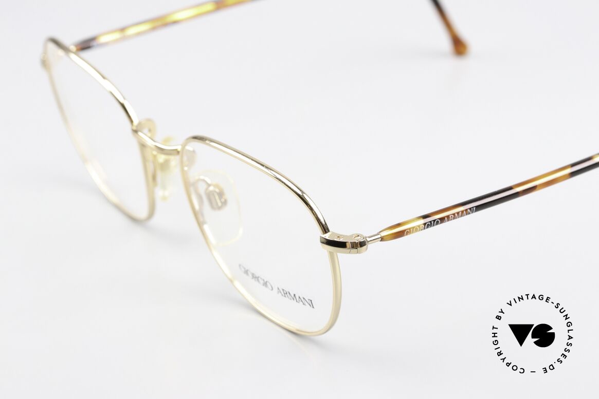 Giorgio Armani 162 Klassische 90er Panto Brille, ungetragenes Einzelstück in herausragender Qualität, Passend für Herren und Damen