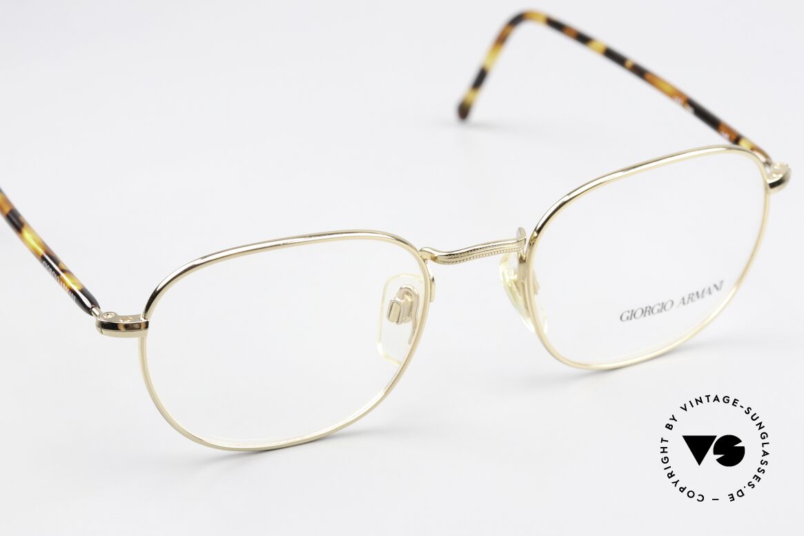 Giorgio Armani 162 Klassische 90er Panto Brille, keine aktuelle Kollektion, sondern echte 90er Ware!, Passend für Herren und Damen