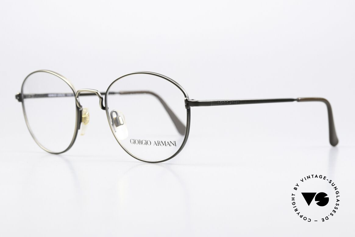 Giorgio Armani 174 Runde 80er Brille Panto Style, "klassischer" geht's nicht (weltbekannte Panto-Form), Passend für Herren und Damen