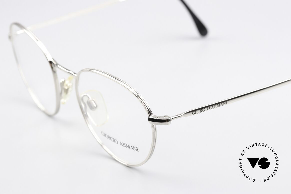 Giorgio Armani 165 Alte Brille Panto 80er 90er, fast schon ein 'intellektuelles / spirituellen' Design, Passend für Herren und Damen