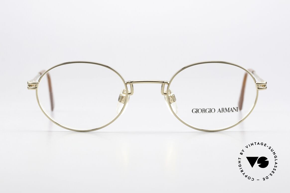 Giorgio Armani 244 Vergoldete Vintage Brille, zeitloses 90er Jahre Modell in Premium-Qualität, Passend für Herren und Damen