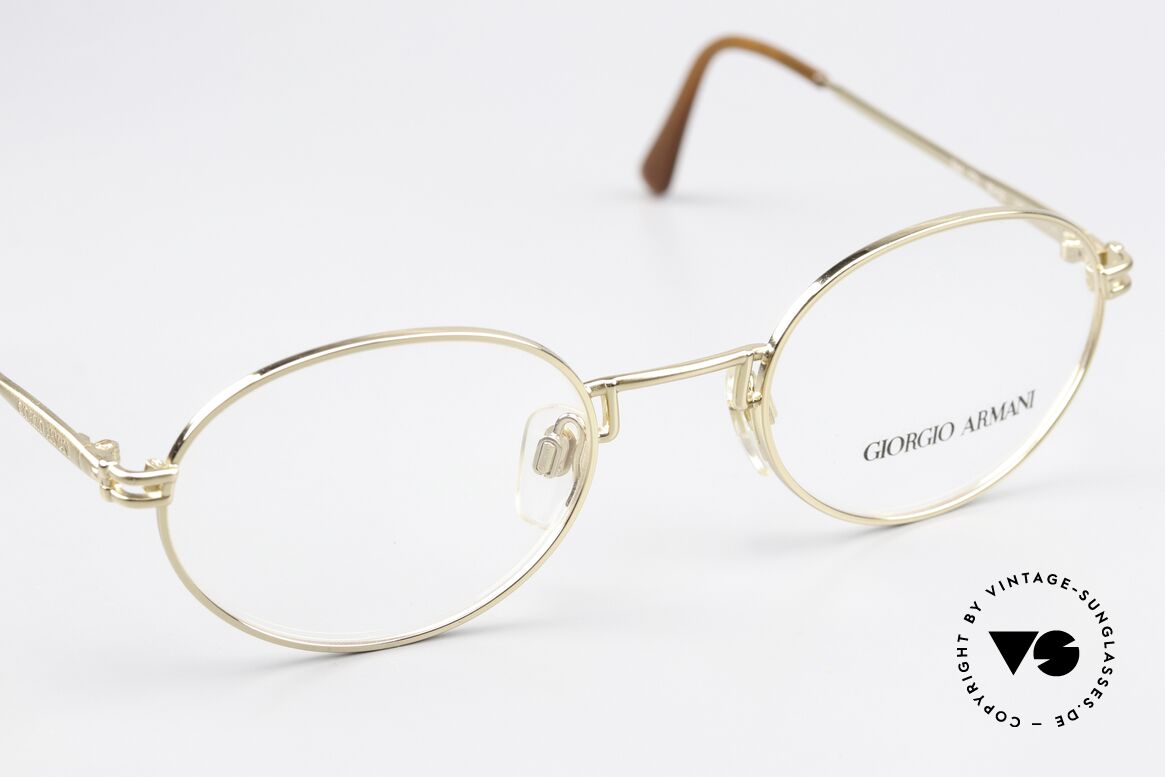 Giorgio Armani 244 Vergoldete Vintage Brille, KEINE RETROBRILLE, ein altes Armani ORIGINAL, Passend für Herren und Damen