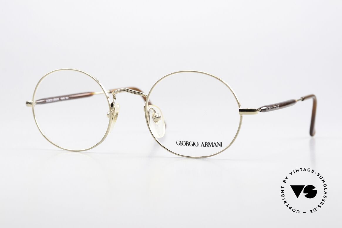 Giorgio Armani 172 Ovale No Retro Brille 90er, vintage Giorgio Armani Designer-Brillenfassung, Passend für Herren und Damen