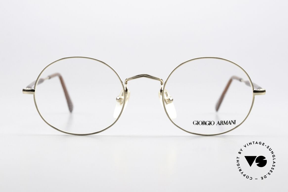 Giorgio Armani 172 Ovale No Retro Brille 90er, klassische, ovale Brillenform, Größe 49-20, 140mm, Passend für Herren und Damen