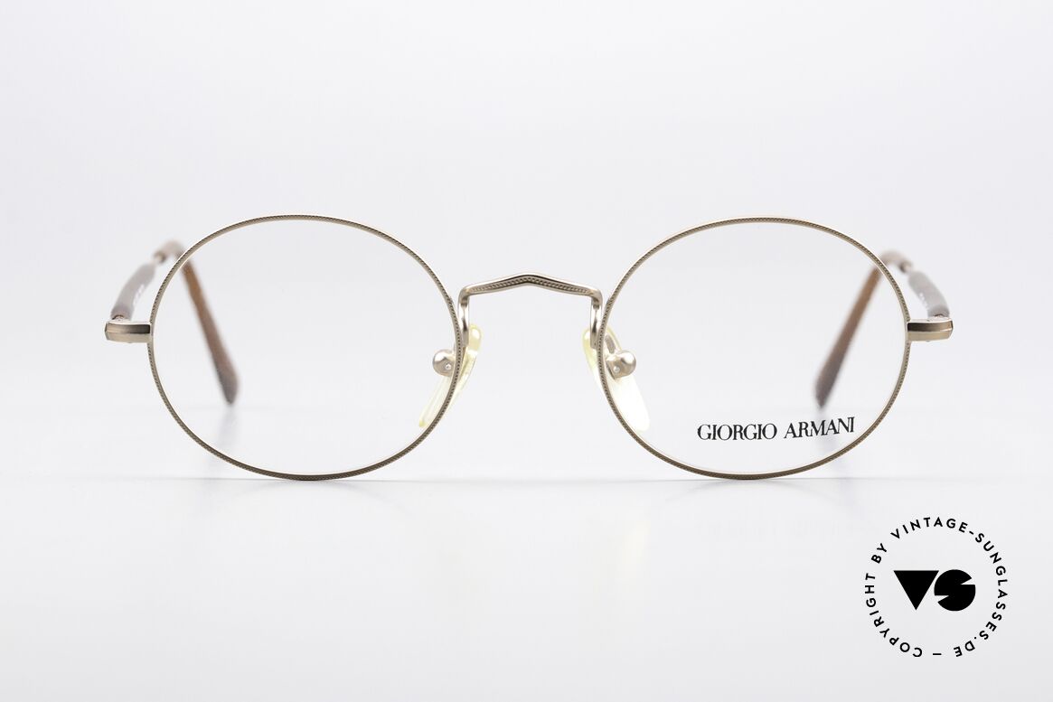 Giorgio Armani 172 Vintage Brille Unisex 90er, klassische, ovale Brillenform, S Gr. 45-20, 135mm, Passend für Herren und Damen