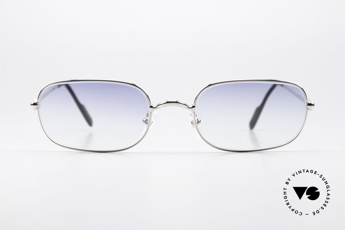 Cartier Deimios Rare 54mm Size Platinum, feine vintage Cartier Luxus-Brille der späten 1990er, Passend für Herren und Damen