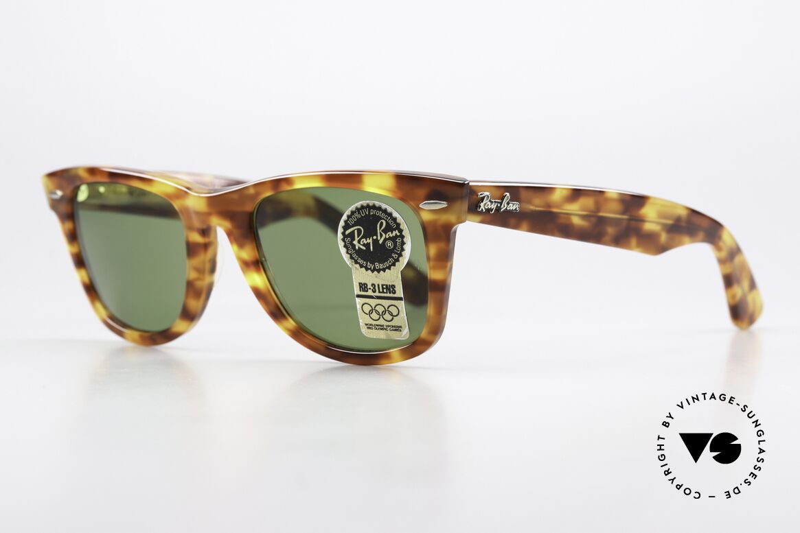 Ray Ban Wayfarer I Limited Serie Brillenklassiker, heute so oft kopiert und nie erreicht; echt VINTAGE!, Passend für Herren und Damen