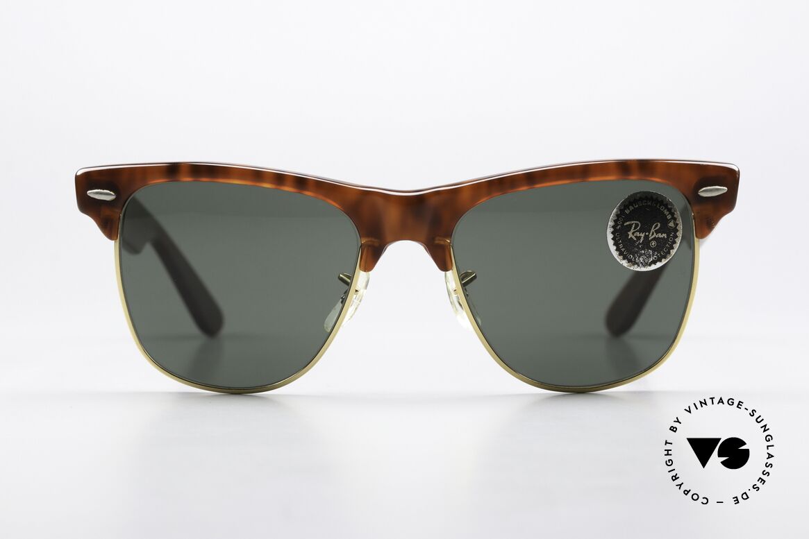 Ray Ban Wayfarer Max II Original USA Sonnenbrille, B&L G15 Mineral-Mineralgläser (100% UV-Schutz), Passend für Herren