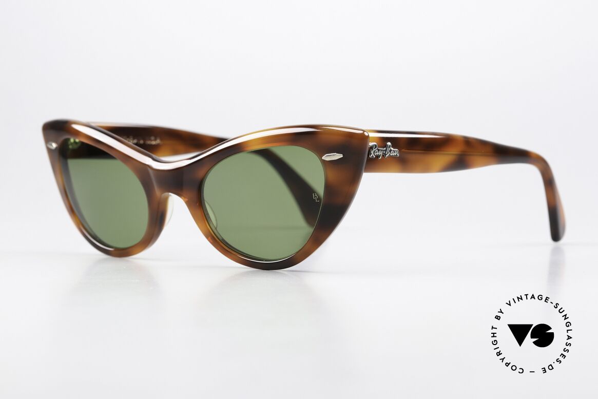 Ray Ban Lisbon Brille Marilyn Monroe Look, Bausch&Lomb Fabrikat aus den 80ern; Modell W0961, Passend für Damen