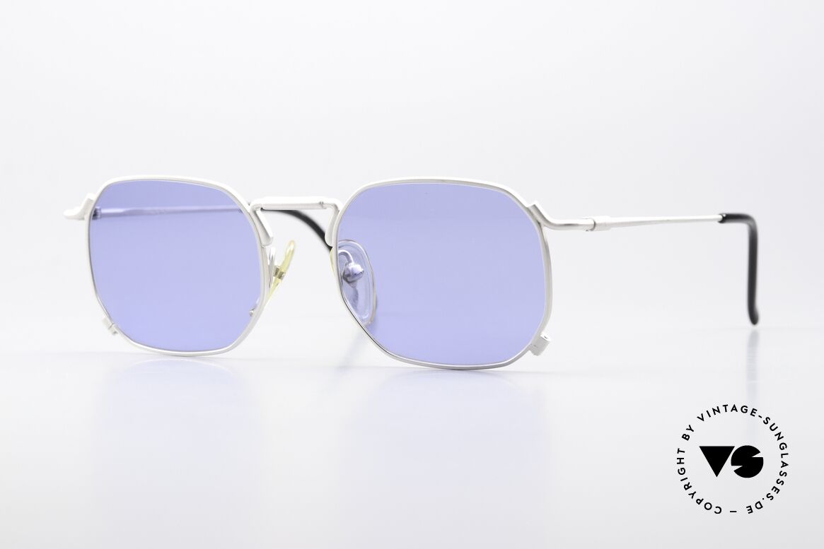 Jean Paul Gaultier 55-8175 Eckige 90er Brille Unisex, eckige Jean Paul GAULTIER vintage Sonnenbrille, Passend für Herren und Damen