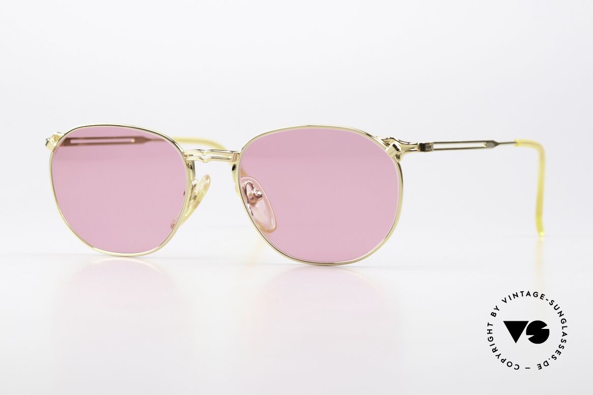 Jean Paul Gaultier 55-2173 Designerbrille 22kt Vergoldet, interessante vintage GAULTIER Designersonnenbrille, Passend für Herren und Damen