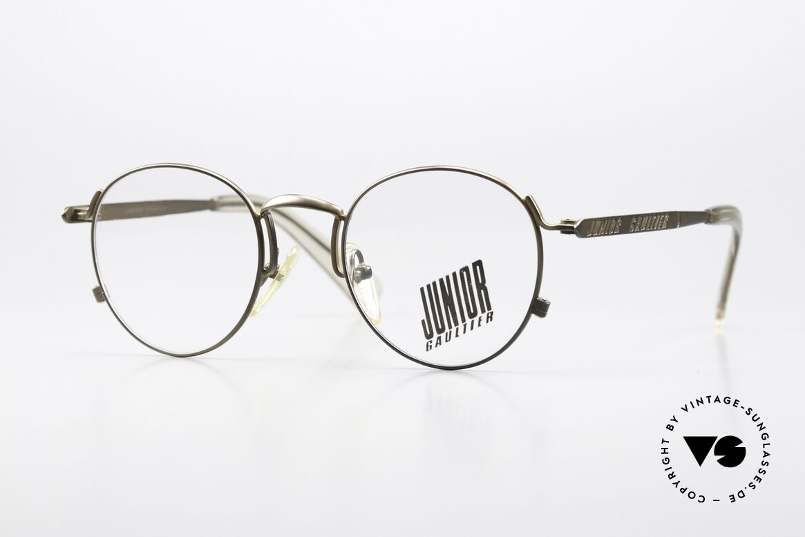 Jean Paul Gaultier 57-1171 90er Panto Designer Brille, enorm hochwertige 90er J.P. GAULTER Designerbrille, Passend für Herren und Damen