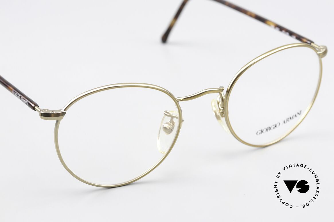 Giorgio Armani 138 Panto Brille Gold Schildpatt, ungetragen (wie all unsere Armani Brillenfassungen), Passend für Herren und Damen