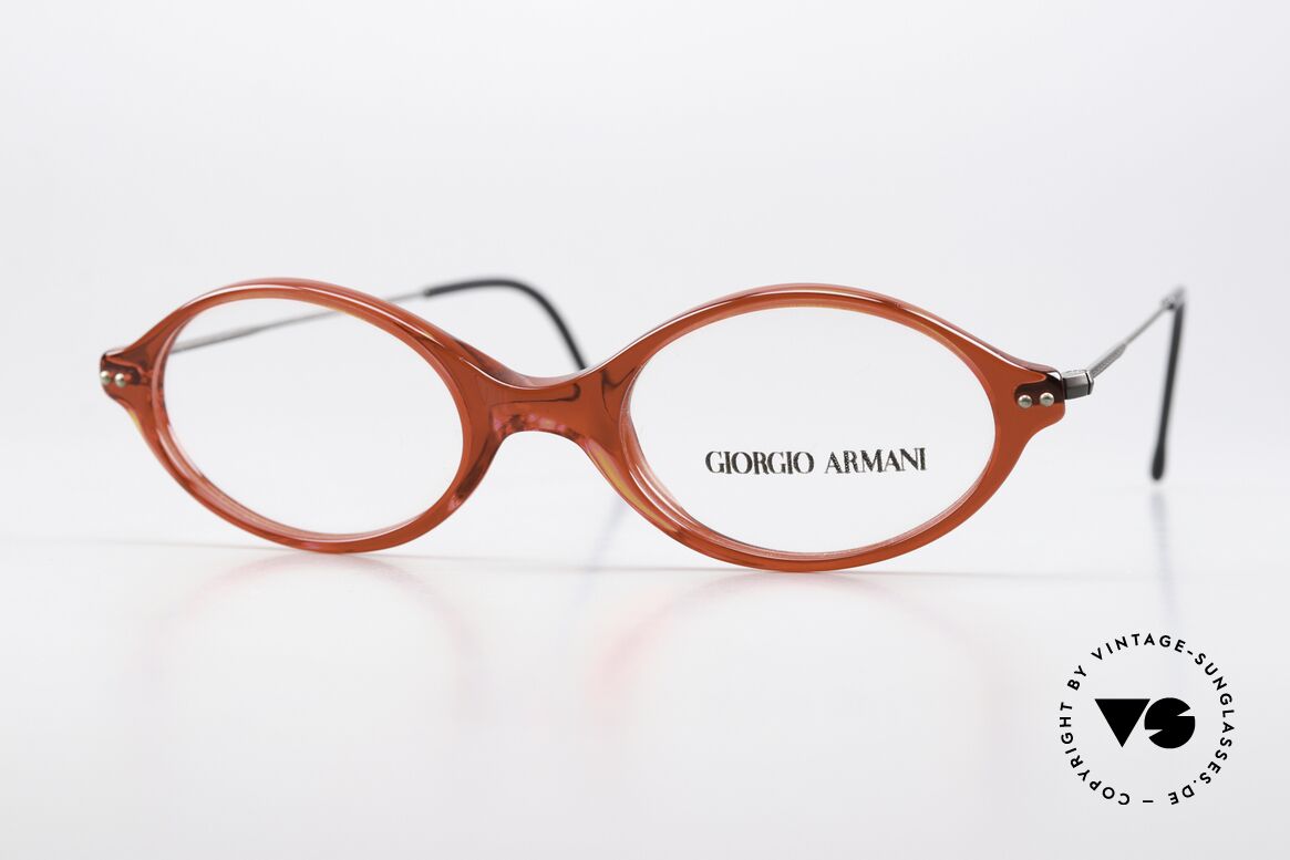 Giorgio Armani 378 Unisex 90er Brille Oval Small, Giorgio Armani, Mod. 378, col. 210, Gr. 46-19, 140, Passend für Herren und Damen