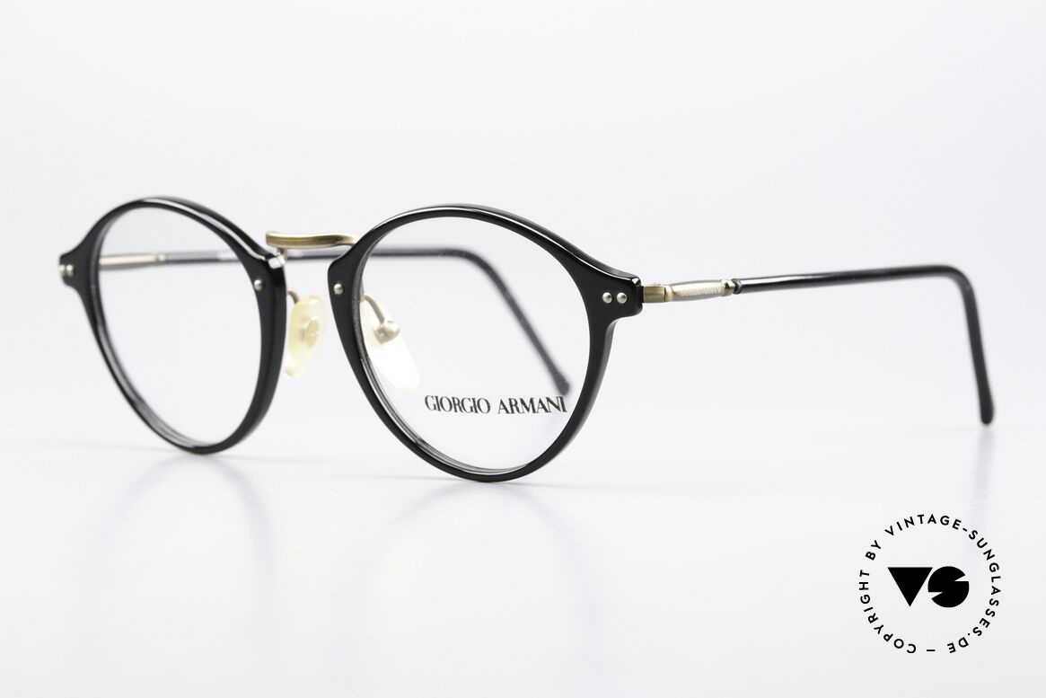 Giorgio Armani 360 Original 90er Brille Panto, eine Unisex-Brillenfassung, Small Größe 47/20, 140, Passend für Herren und Damen