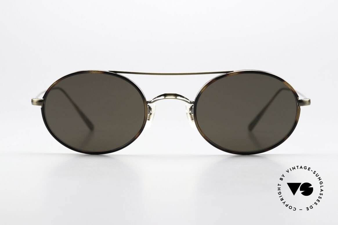 Oliver Peoples Shai Ovale Sonnenbrille Titanium, genaue Modell-Bezeichnung: OV1248ST 528471 3N, Passend für Herren