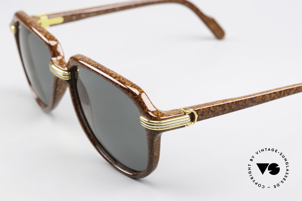 Cartier Vitesse - M Luxus Aviator Brille Von 1991, hochwertig entspiegelte Sonnengläser mit Cartier Logo, Passend für Herren