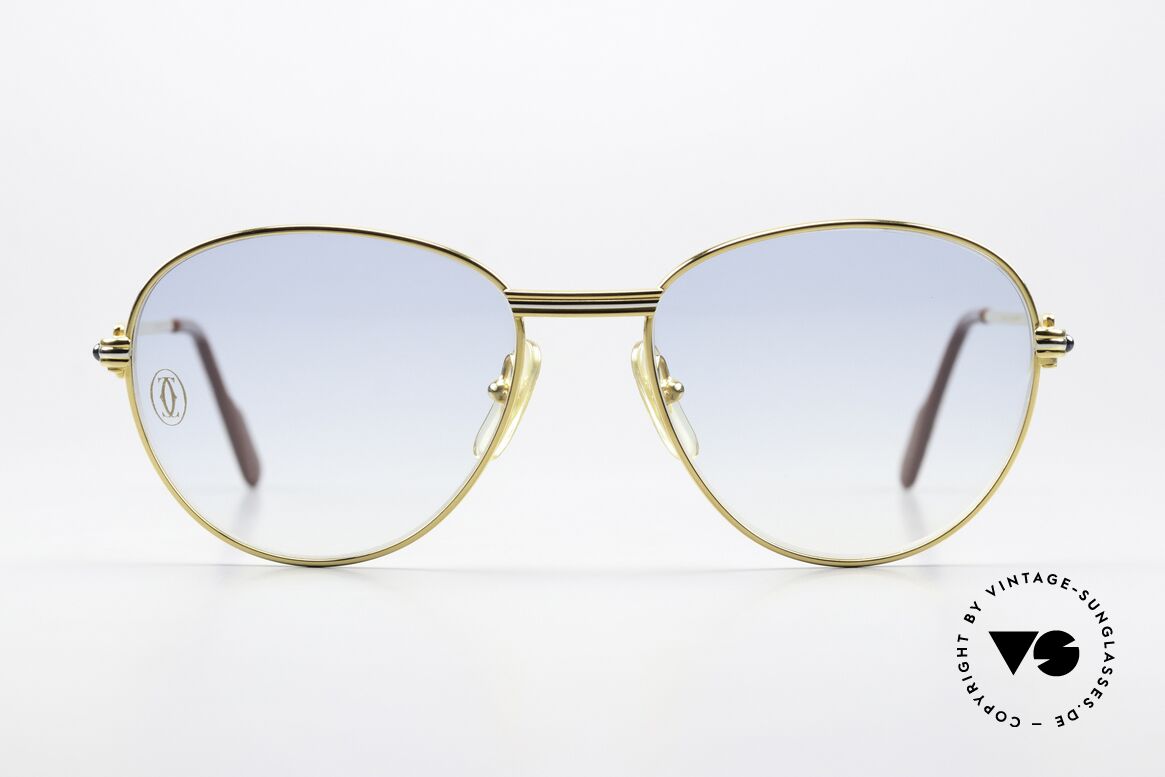 Cartier S Saphirs 0,94 ct - M Echte Saphir Sonnenbrille, Modell aus der "S"-Serie (Markteinführung 1988), Passend für Damen