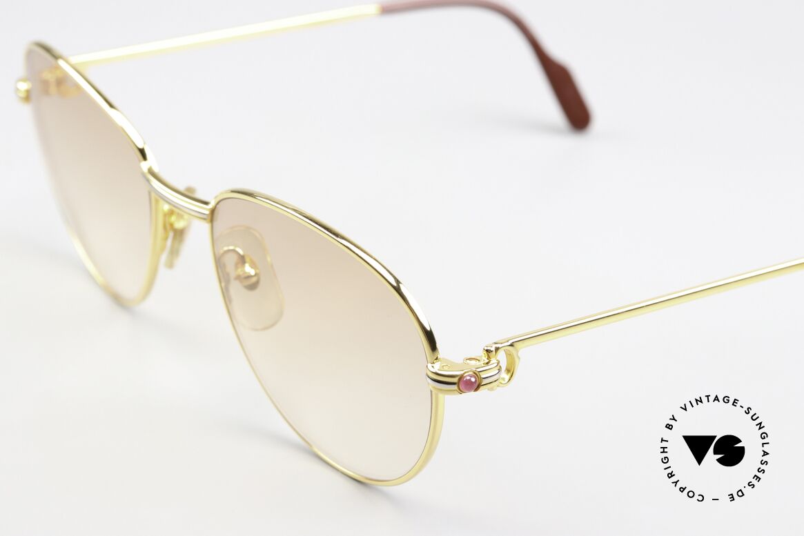 Cartier S Rubis 0,34 ct - M Echte Rubinen Brille 1988, Größe 55/18, 135 (unberührt lagernd seit 1988), Passend für Damen