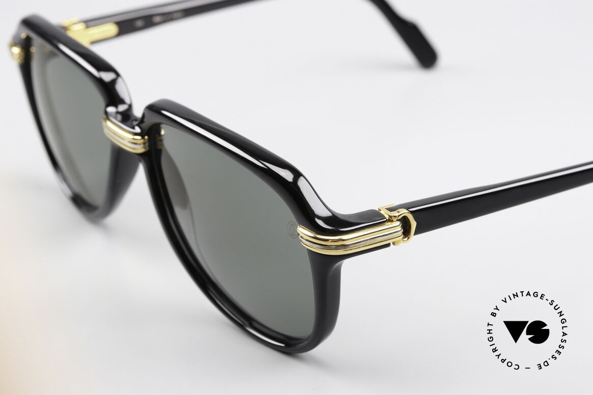 Cartier Vitesse - M Luxus Sonnenbrille Von 1991, hochwertig entspiegelte Sonnengläser mit Cartier Logo, Passend für Herren