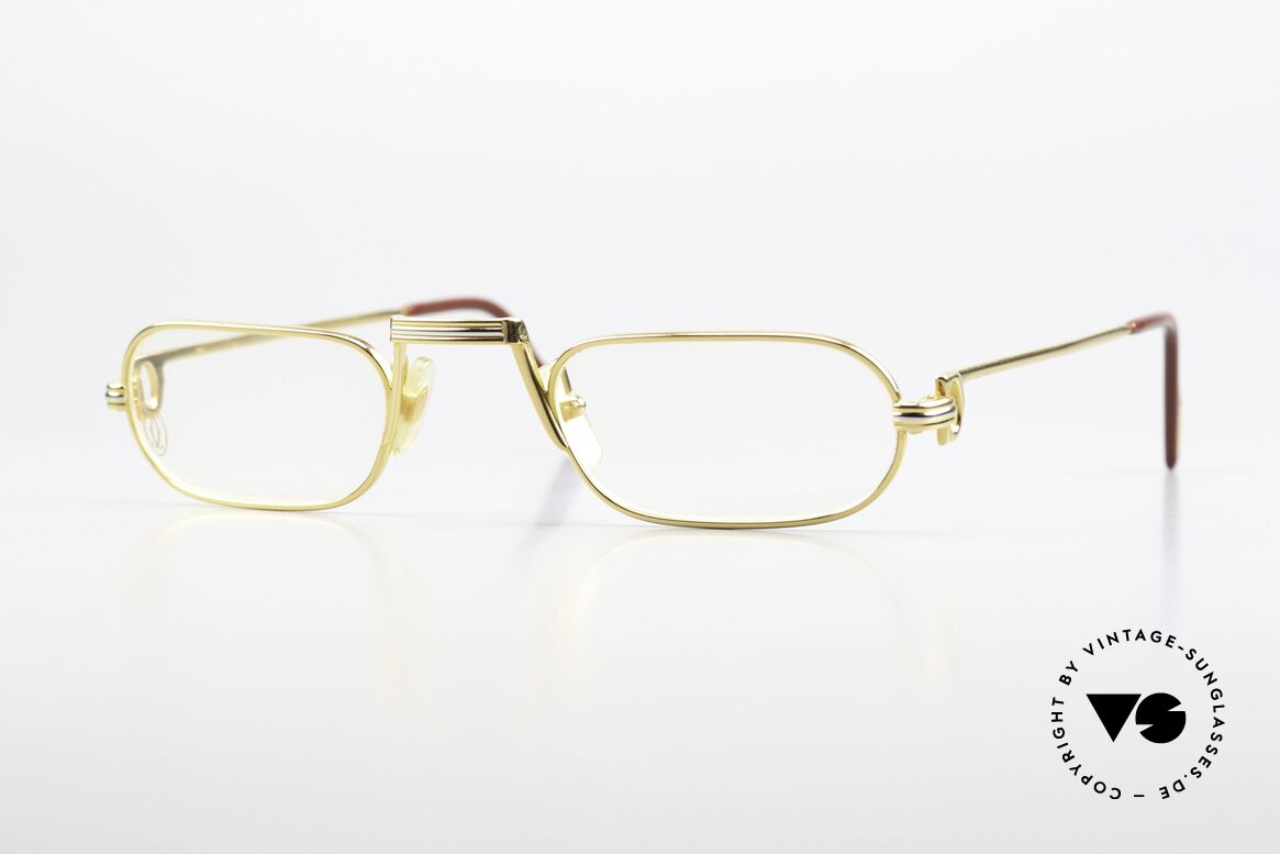 Cartier Demi Lune LC - L Limitierte L Size Von 1987, Demi Lune = die berühmte Luxus-Lesebrille von Cartier, Passend für Herren