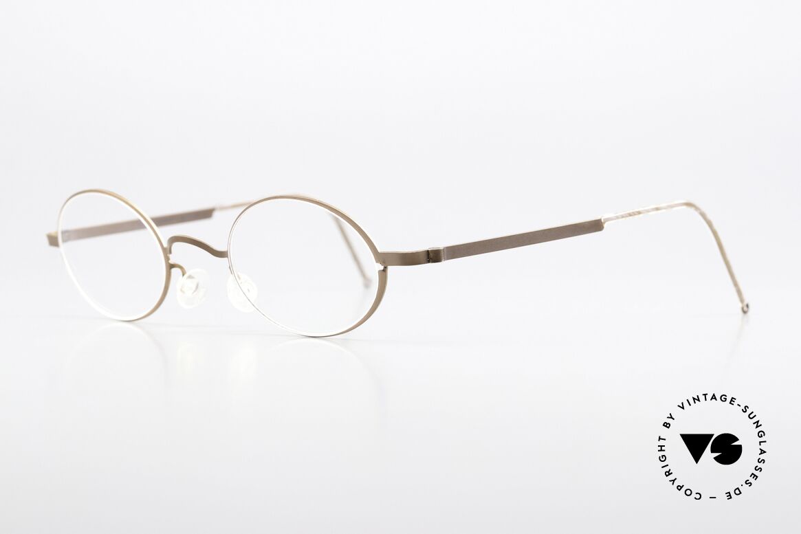 Lindberg 5000 Strip Titan Ovale Titanium Brille Unisex, vielfach ausgezeichnet hinsichtlich Qualität und Design, Passend für Herren und Damen